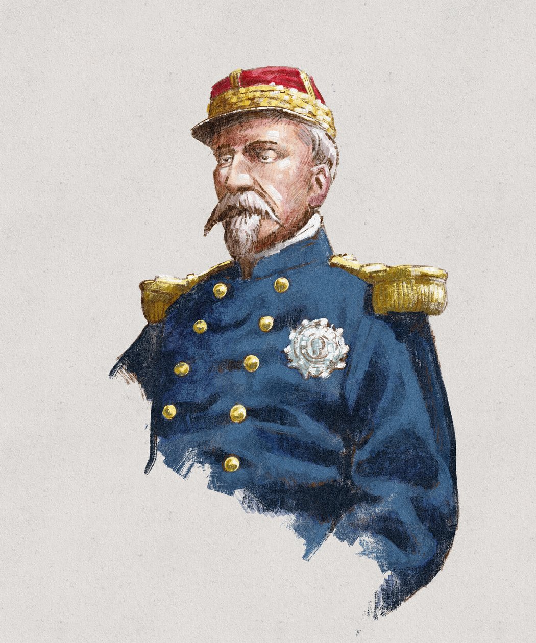 Aumale Dükü Henri Eugène Philippe Louis d'Orléans'ın portresi by Alessandro Lonati