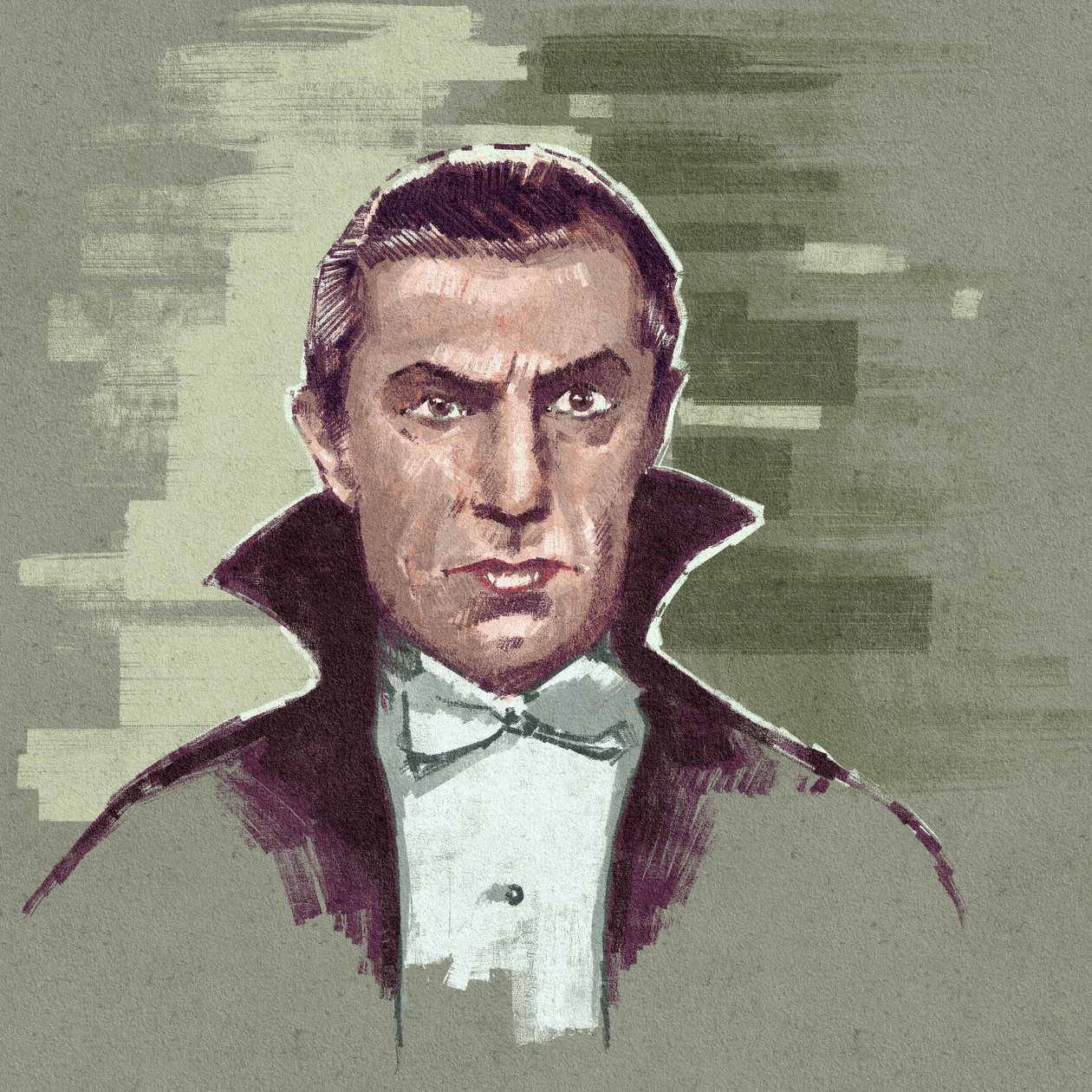 Macar aktör Bela Lugosi'nin Kont Drakula rolündeki portresi (resim) by Alessandro Lonati