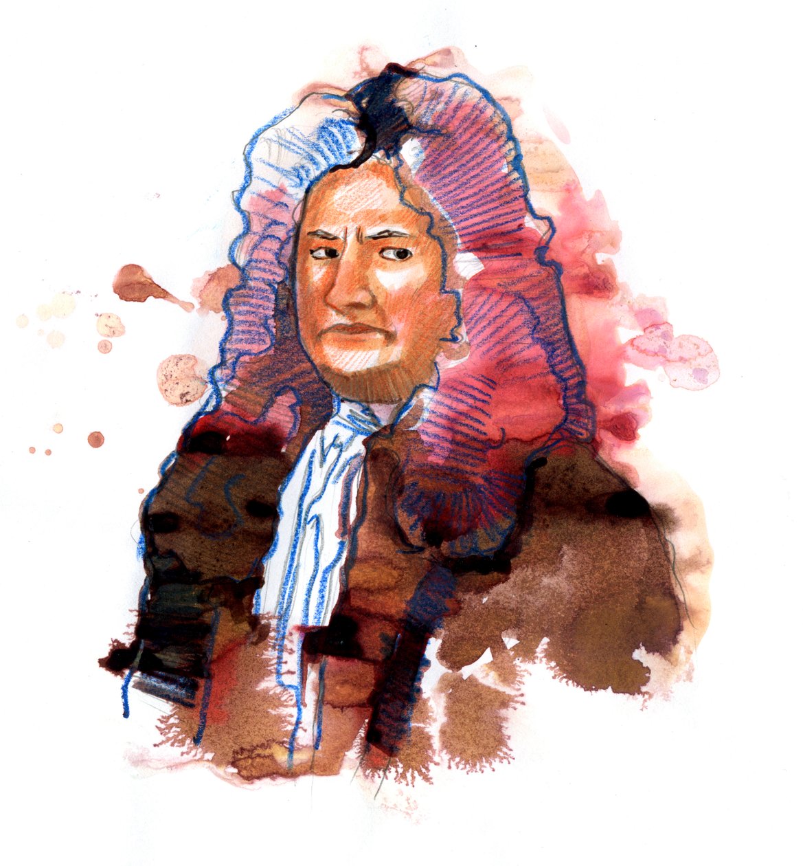 Isaac Newton'un Portresi (1642-1727) filozof, matematikçi, fizikçi, simyacı, astronom ve ilahiyatçı (İngiliz fizikçi ve matematikçi Isaac Newton'un Portresi) by Alessandro Lonati