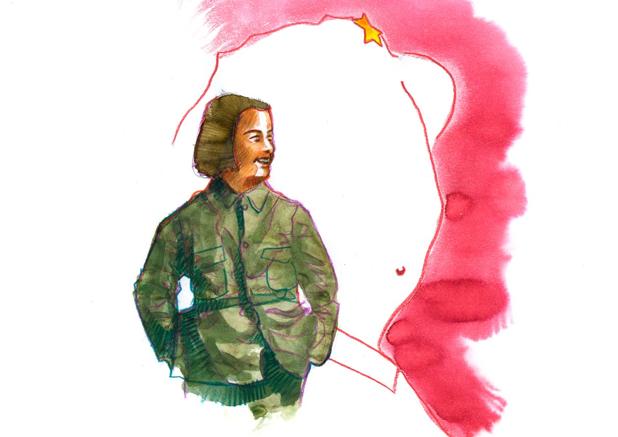 Jiang Qing'in Portresi (1914-1991) Mao Zedong'un Karısı (Jiang Qing'in Madam Mao Olarak Portresi) by Alessandro Lonati