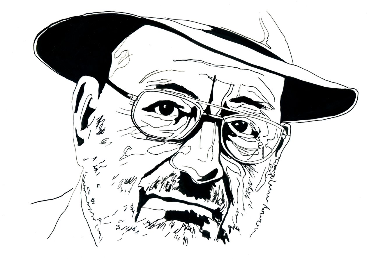 İtalyan entelektüel Umberto Eco'nun portresi (1932-2016) by Alessandro Lonati