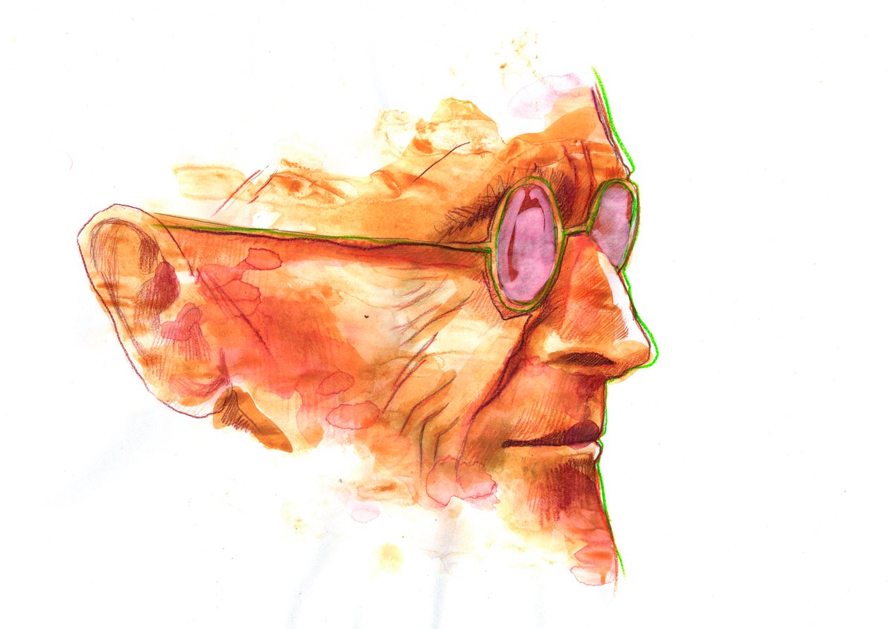 Yazar Hermann Hesse'nin Portresi (1877-1962) Çizimi by Alessandro Lonati