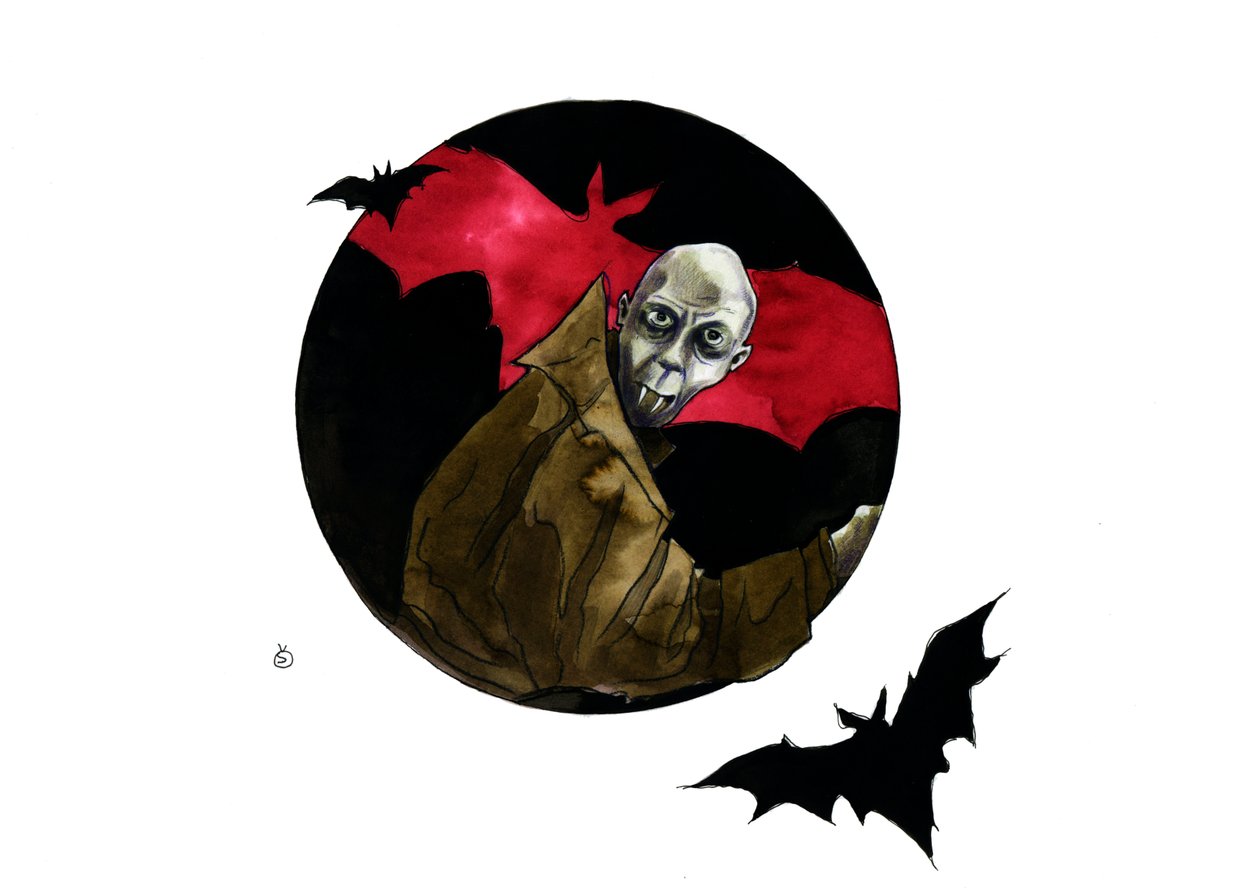 Vampir Nosferatu karakterinin temsili by Alessandro Lonati