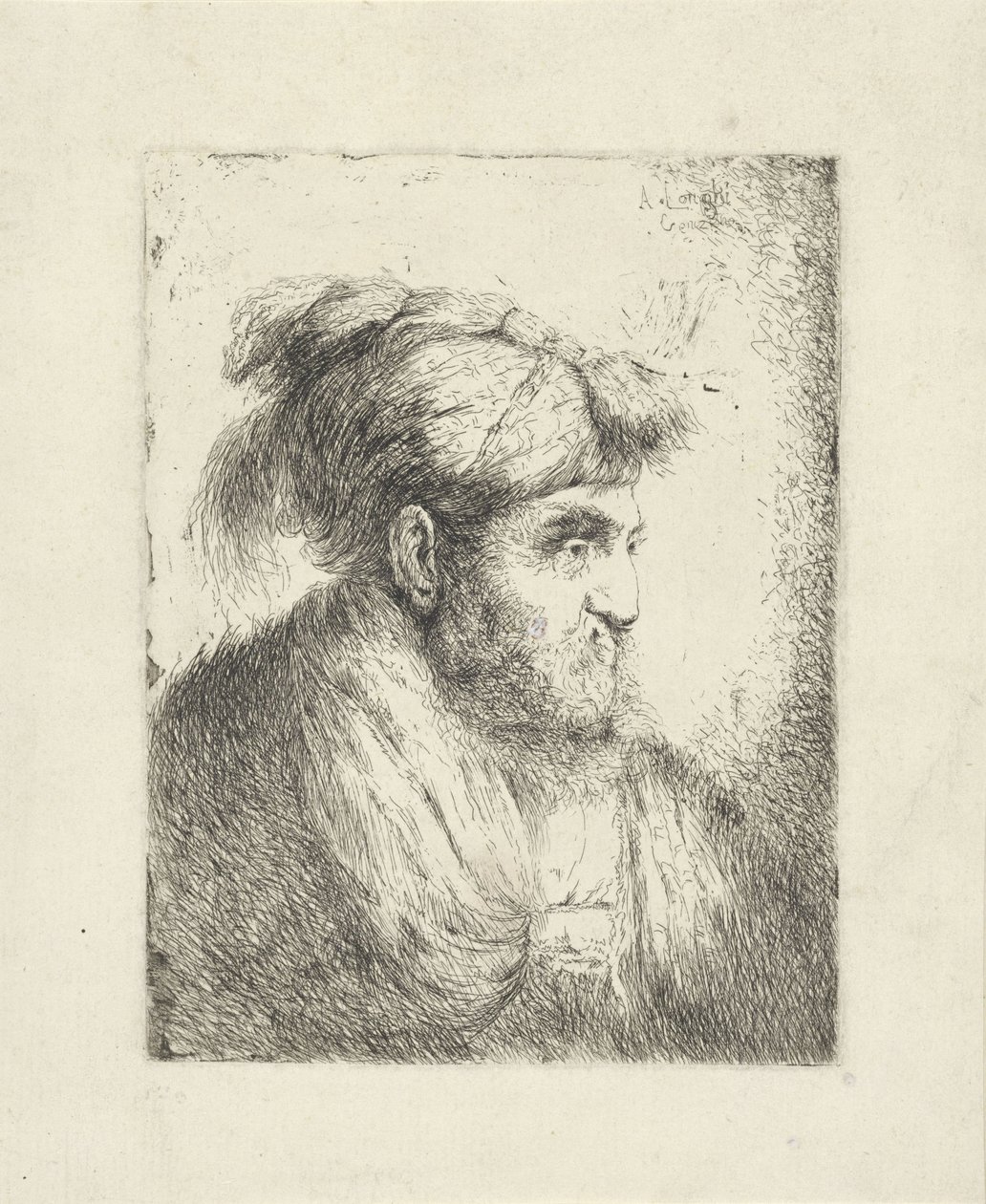 türbanlı adam by Alessandro Longhi