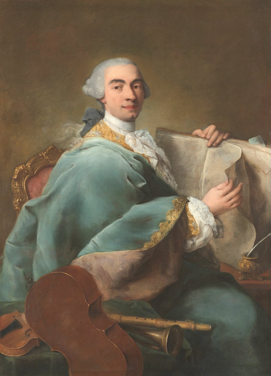 Bir Müzisyen Portresi by Alessandro Longhi
