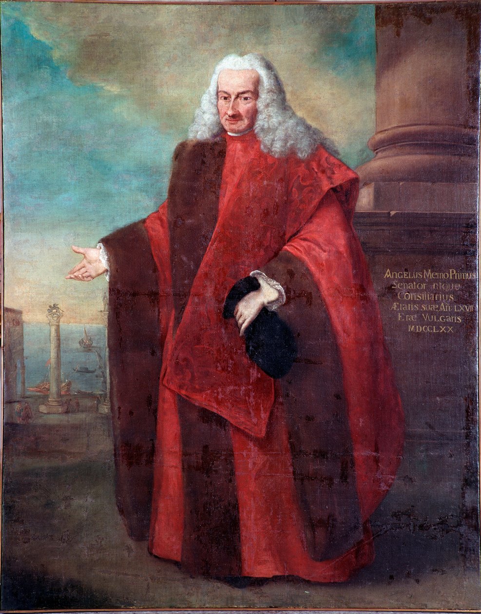 Venedik Cumhuriyeti Senatörünün Portresi Angelo Memmo I Resim Alessandro Longhi (1733-1813) 1770 Güneş 181x143 cm Venedik, Correr Müzesi by Alessandro Longhi