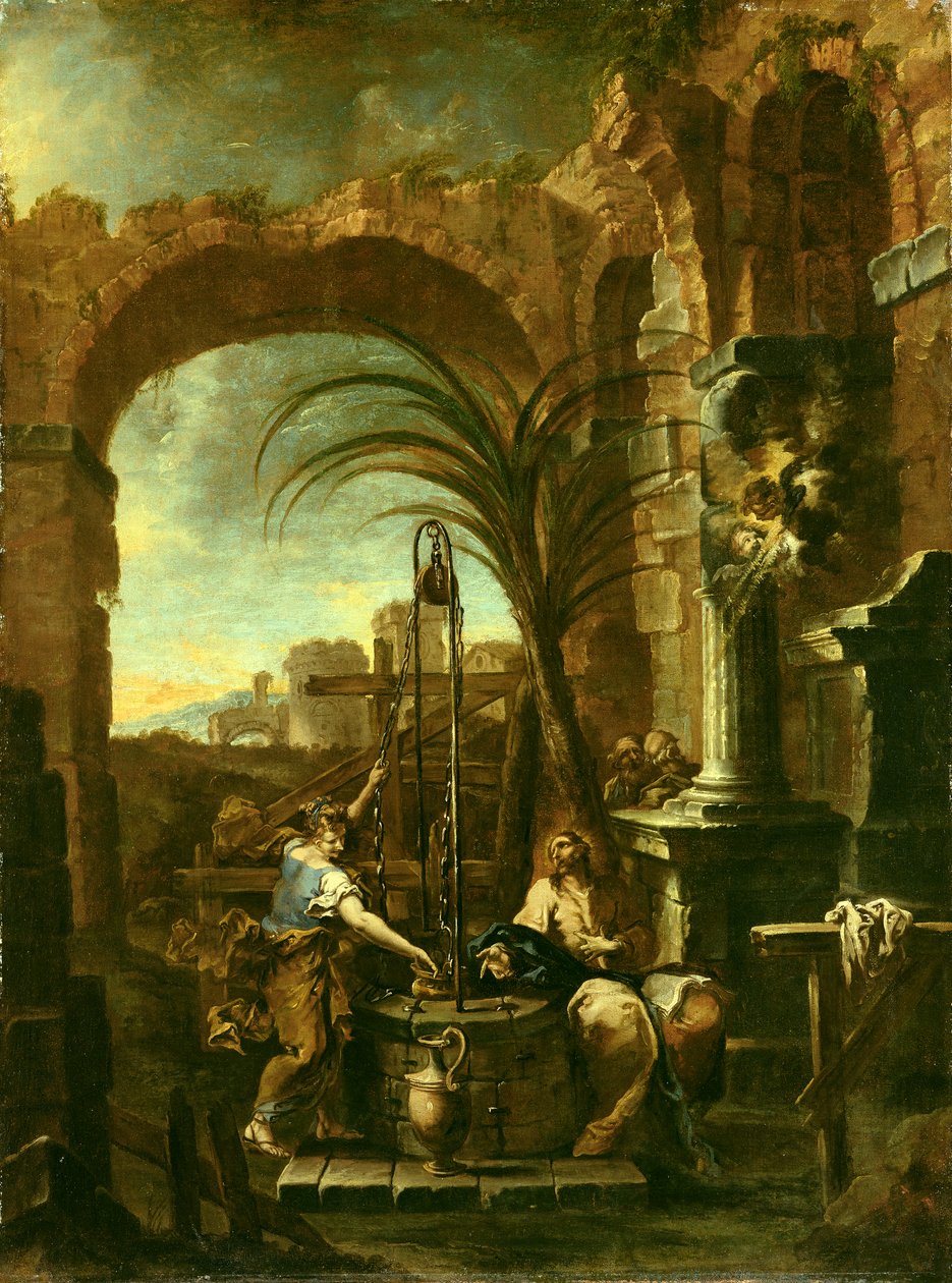 İsa ve Samiriyeli Kadın, 1705-10 by Alessandro Magnasco