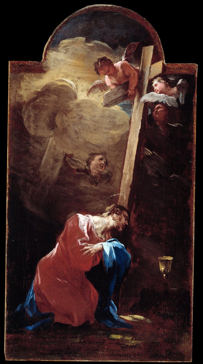 Bahçede İsa Tablosu Alessandro Magnasco dit il Lissandrino (1667-1749) tarafından 18. yüzyıl Genleri, Musei di Strada Nuova (eski Palazzo Bianco) by Alessandro Magnasco