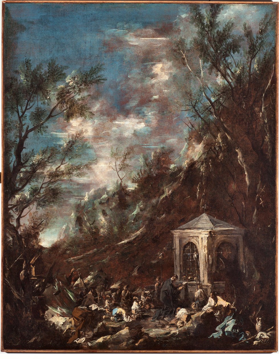 Alessandro Magnasco dit il Lissandrino tarafından yapılan Hac Tablosu (1667-1749) by Alessandro Magnasco