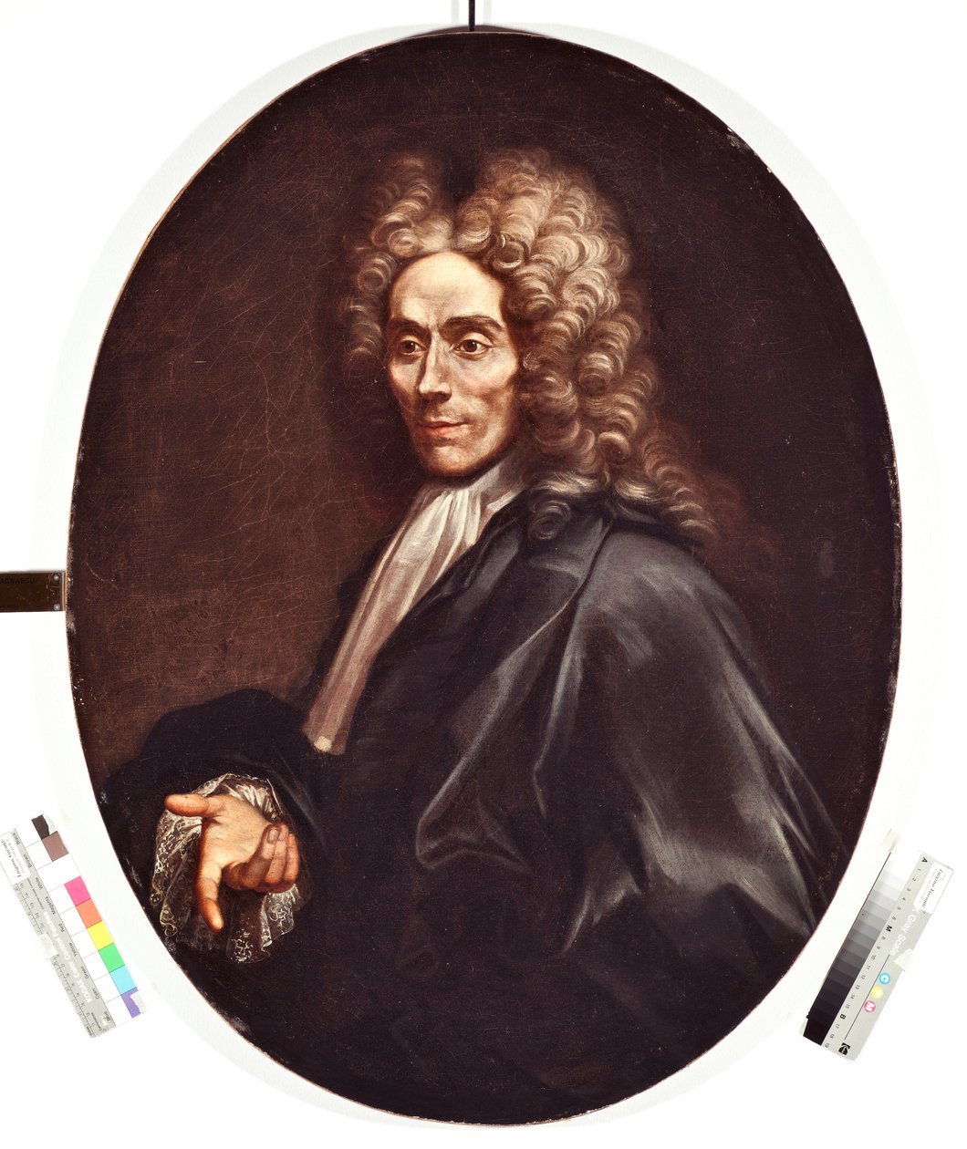Bir adamın portresi Soylu bir adam, bir peruk başlığı ve siyah bir elbise - Boyama Alessandro Magnasco dit Il Lissandrino (1667-1749) tarafından yapılmıştır Genes Musei di Strada Nuova env n PR 371 by Alessandro Magnasco