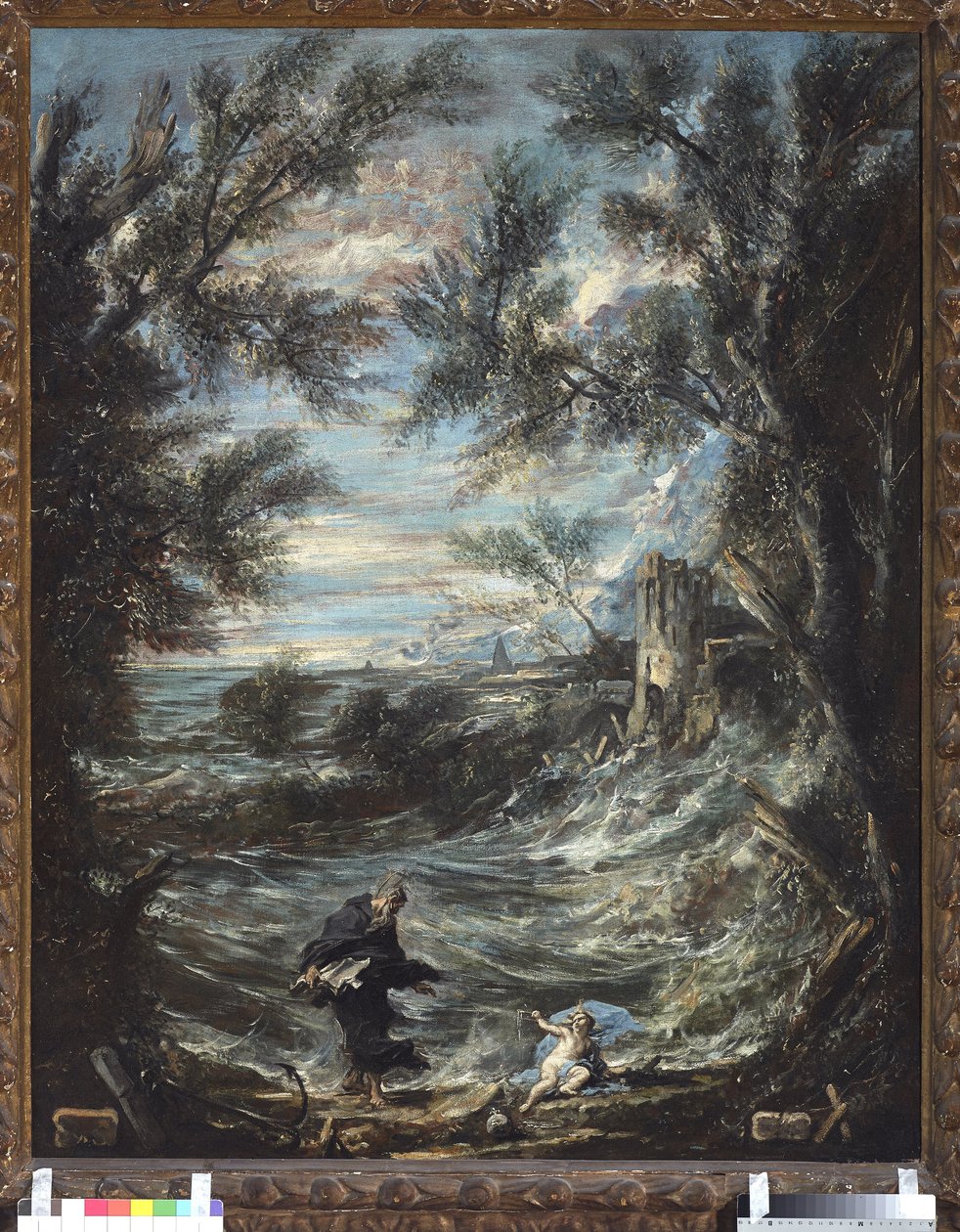 Aziz Augustine ve bebek (Aziz Augustine ve Bebek). Alessandro Magnasco