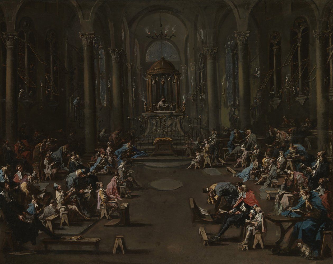 Sinagog, 1725-35 by Alessandro Magnasco