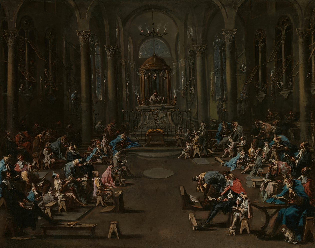 Sinagog, 172535. by Alessandro Magnasco