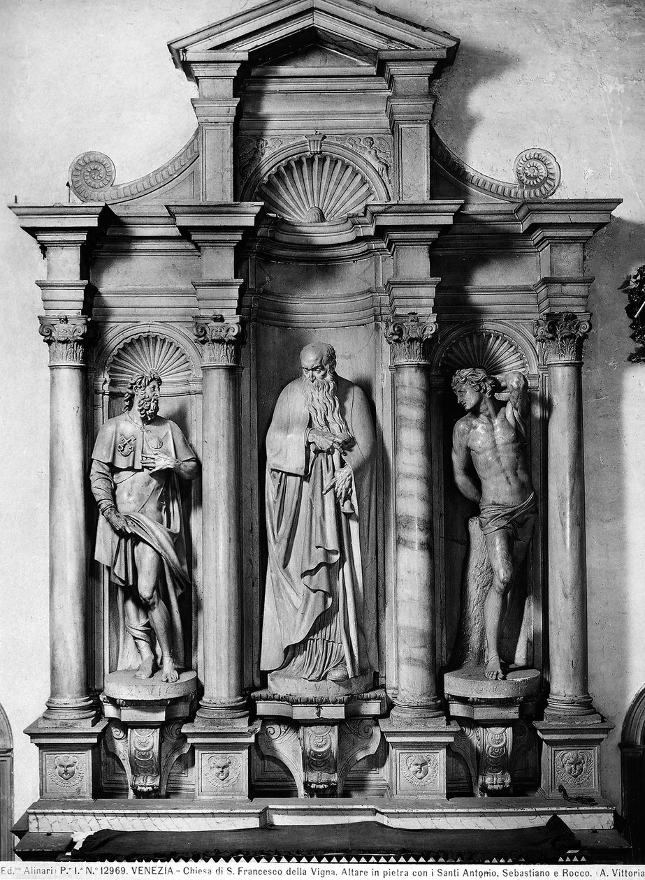 Altar, Montefeltro Şapeli (mermer) by Alessandro Vittoria