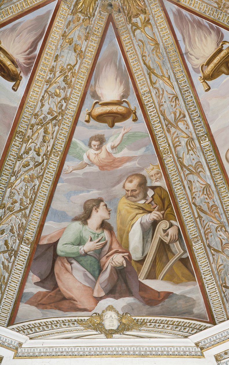 Ebedi Baba ve Krallardan Krallar (fresk) by Alessandro di Agostino and Sorri Pietro (c.1556 c.1621) Casolani