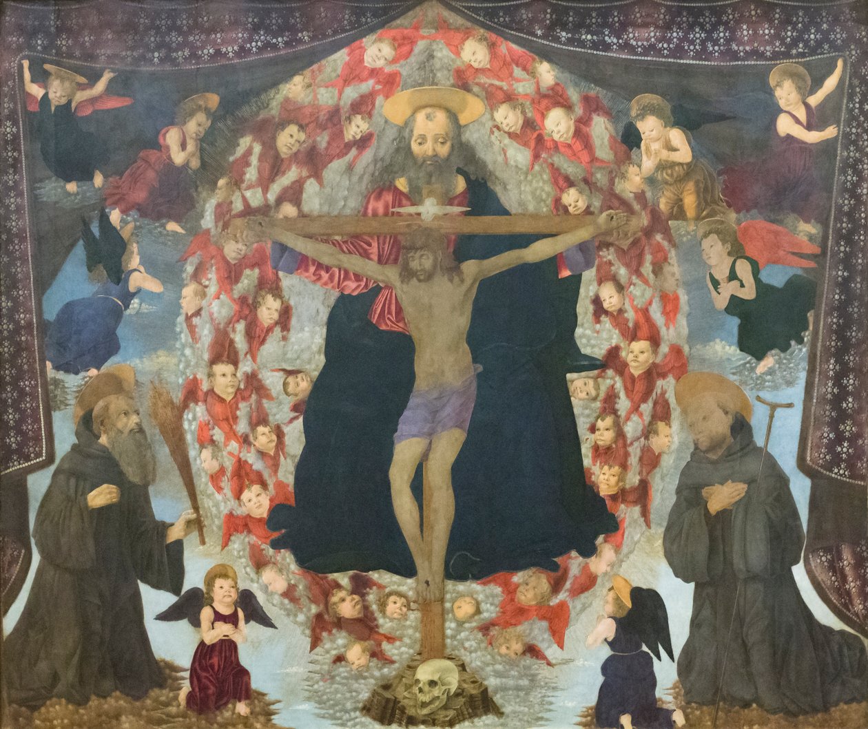 Aziz Benedict ve Giovanni Gualberto'nun Üçlemesi by Alessio Baldovinetti