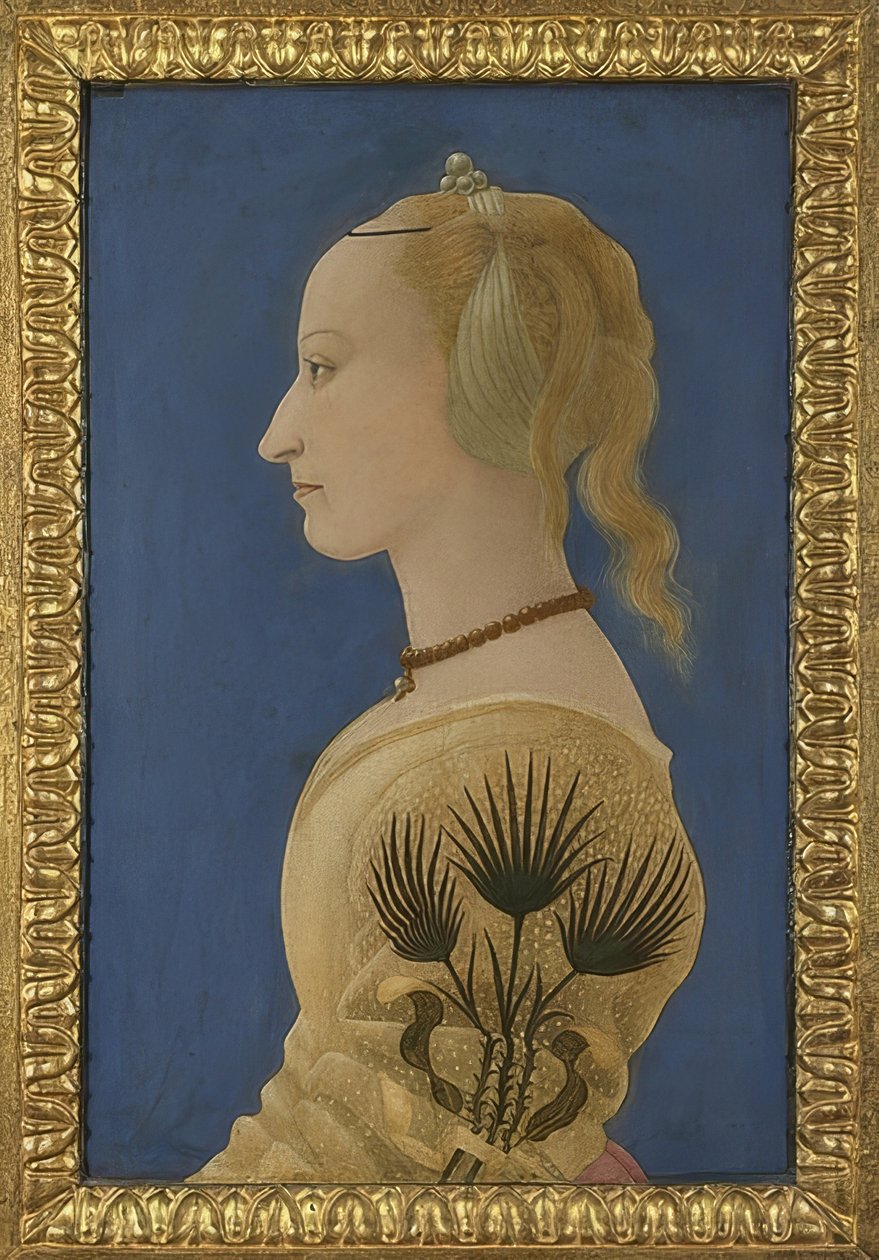 Bir Hanımefendinin Portresi. 1465 civarında by Alesso Baldovinetti