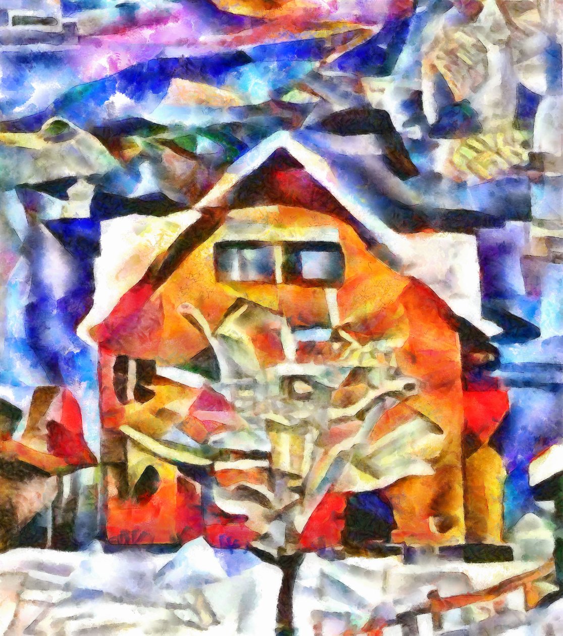pre-spring sky,2017, by Alex Caminker