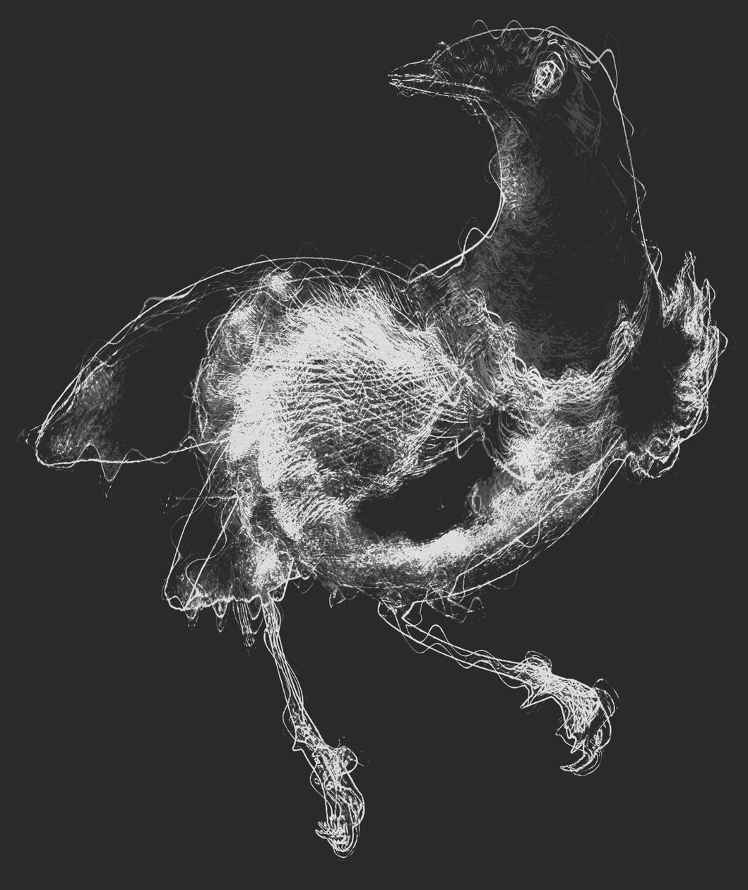 Bird III, 2020 (karma teknik) by Alex Caminker