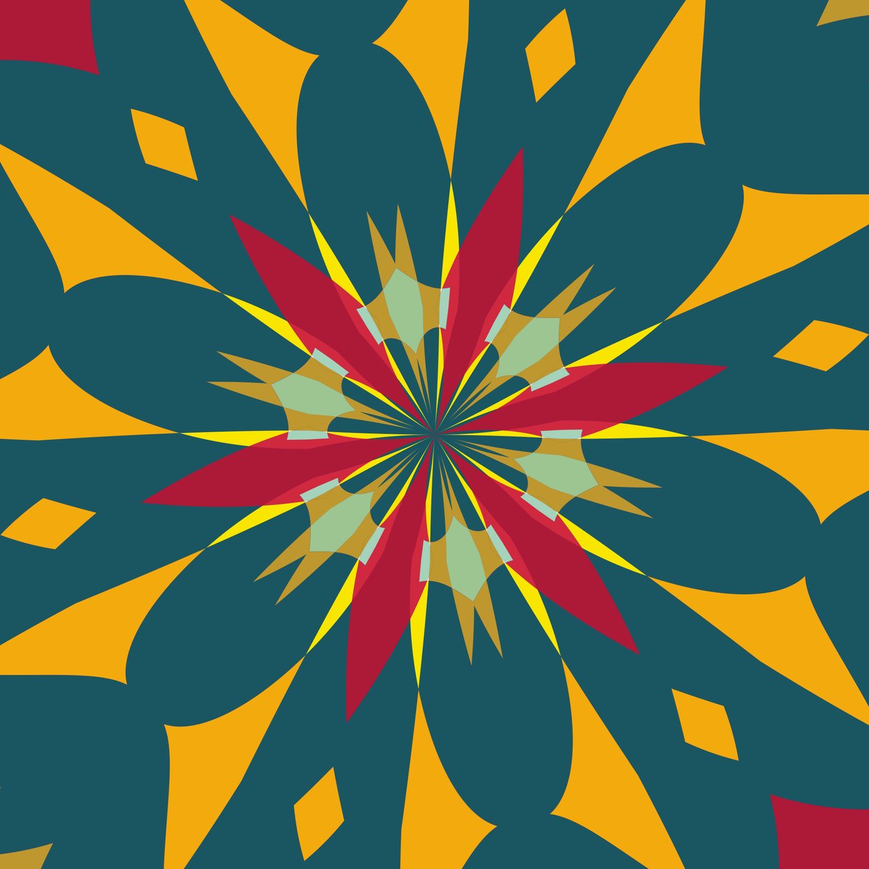 Yıldız (sürüm),2019,(karışık ortam) by Alex Caminker