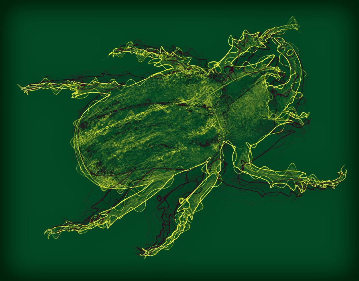 bug,2020,(karışık ortam) by Alex Caminker