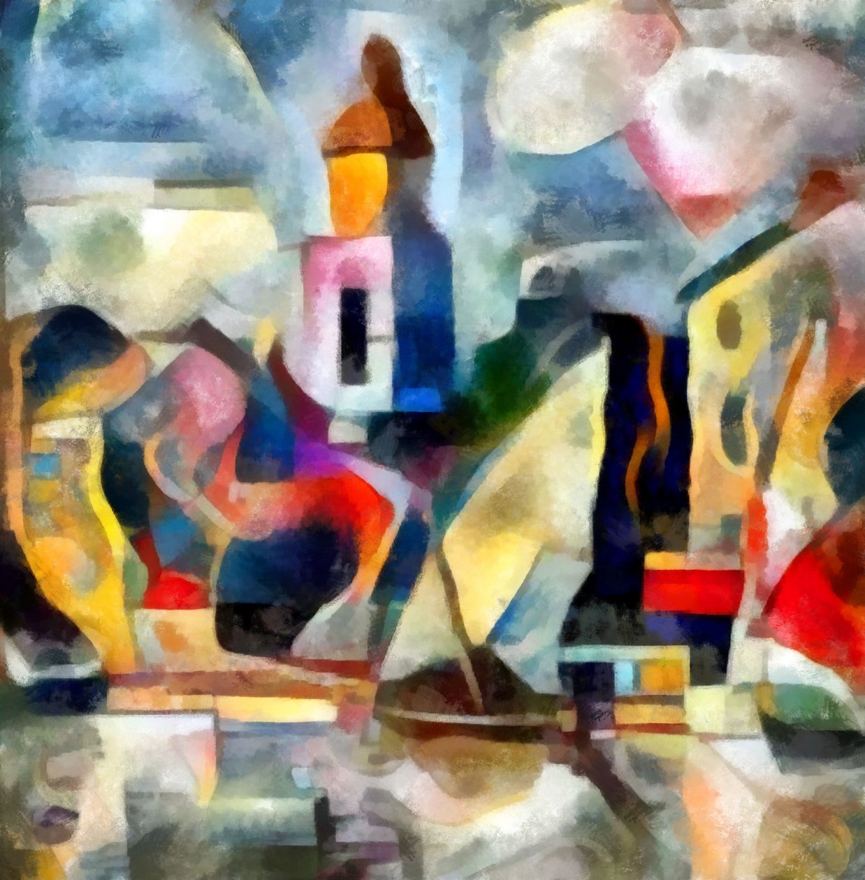 tepelerde kilise,2017,(karışık teknik) by Alex Caminker