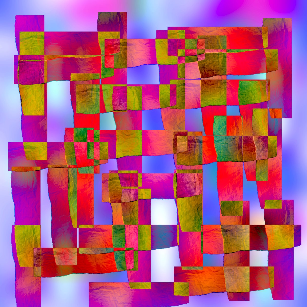 kristal geometrik yapı,2019,(karışık ortam) by Alex Caminker