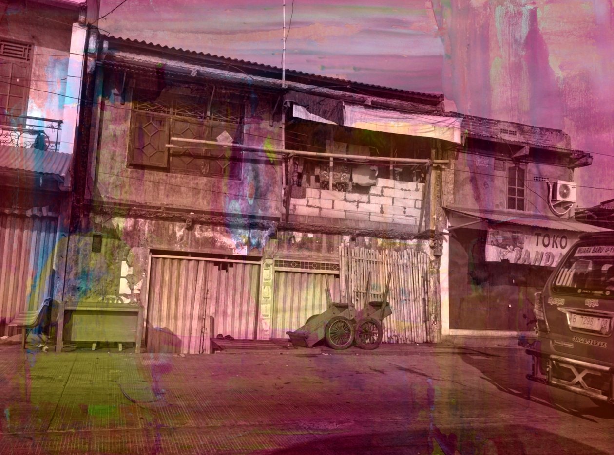 gündüz,2019,(kolaj) by Alex Caminker