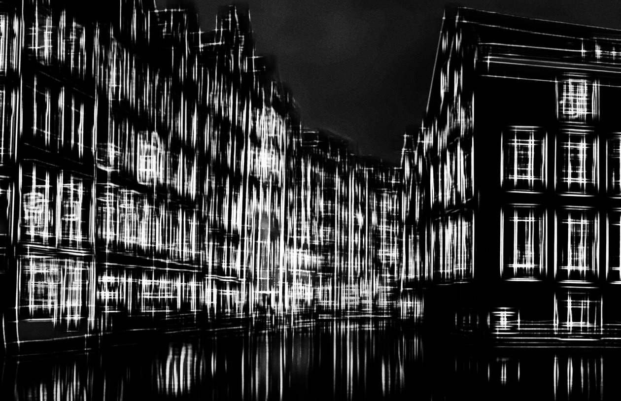 gece şehrinde ışıklar,2019,(fotoğraf) by Alex Caminker