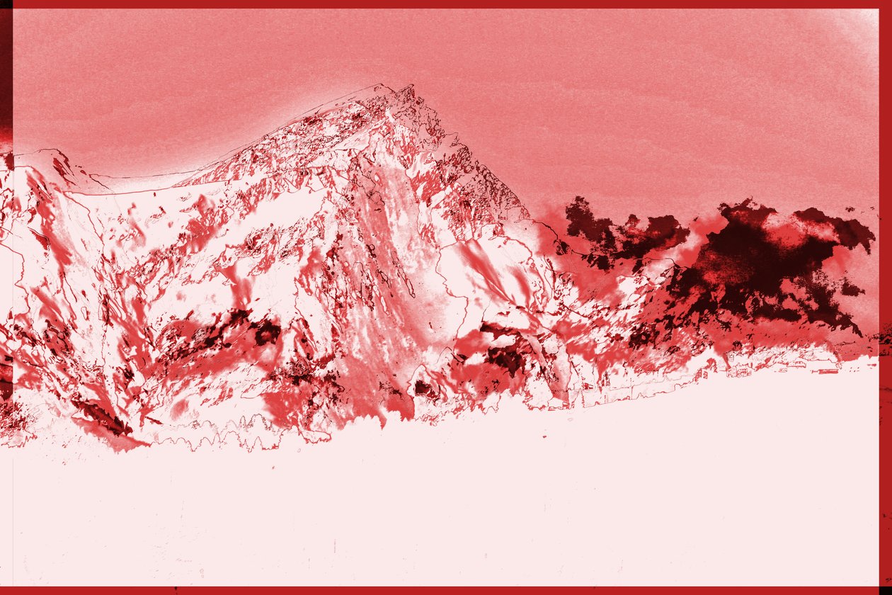 dağlar,2019,(karışık ortam) by Alex Caminker