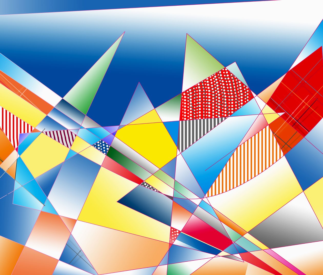 sondaj dağları,2019,(gradyan) by Alex Caminker