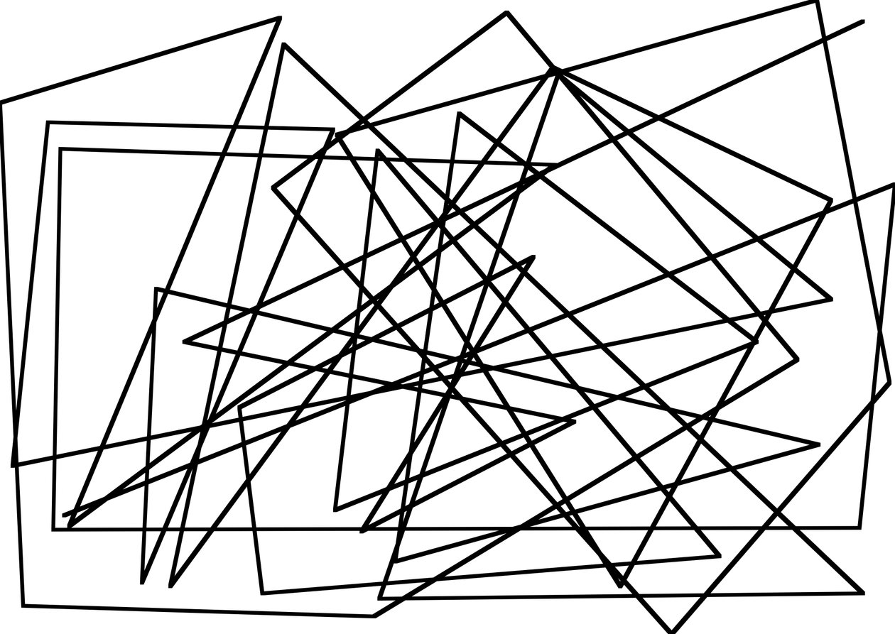 kübizm olarak string-line,2017,(karma teknik) by Alex Caminker