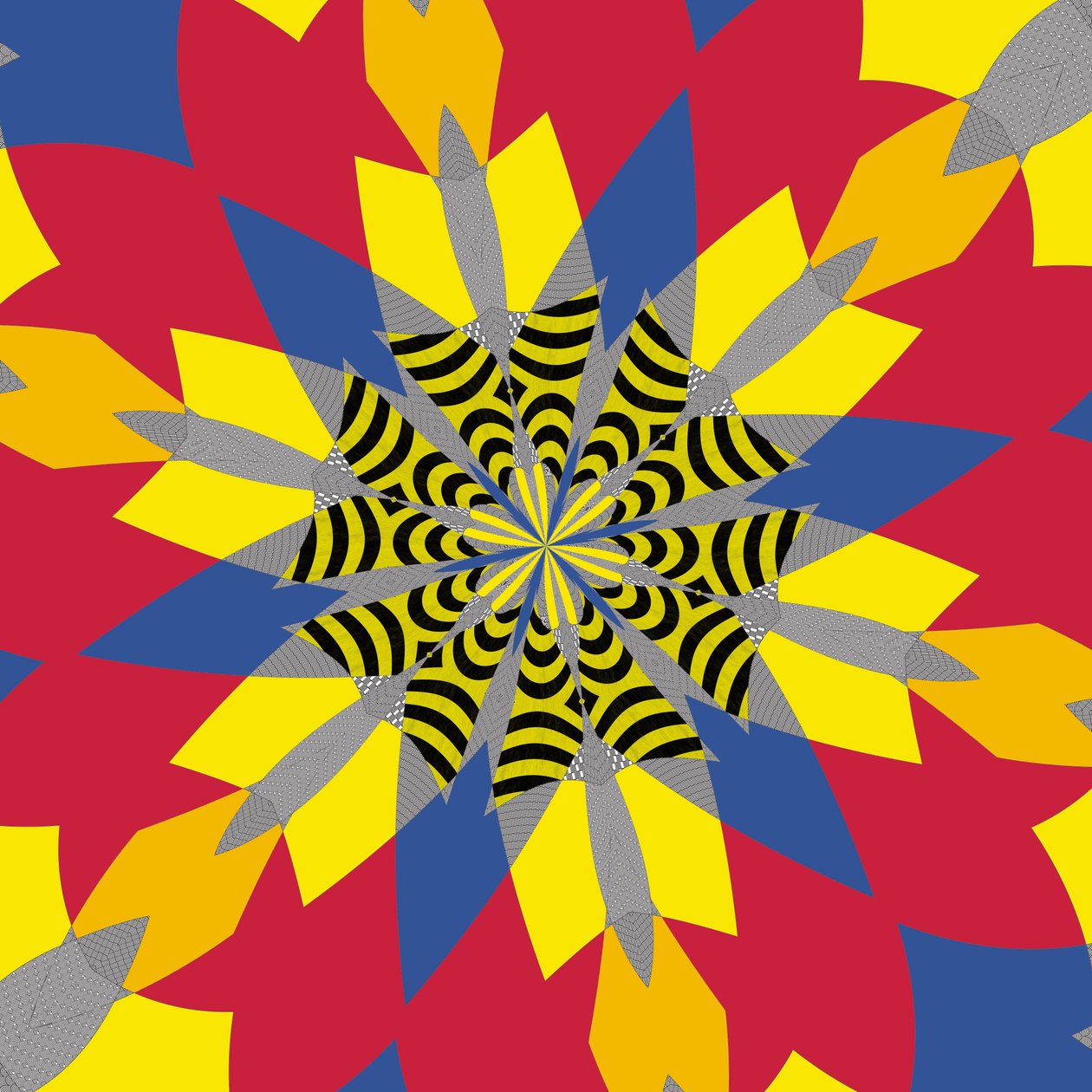 simetri #6,2019,(karışık ortam) by Alex Caminker
