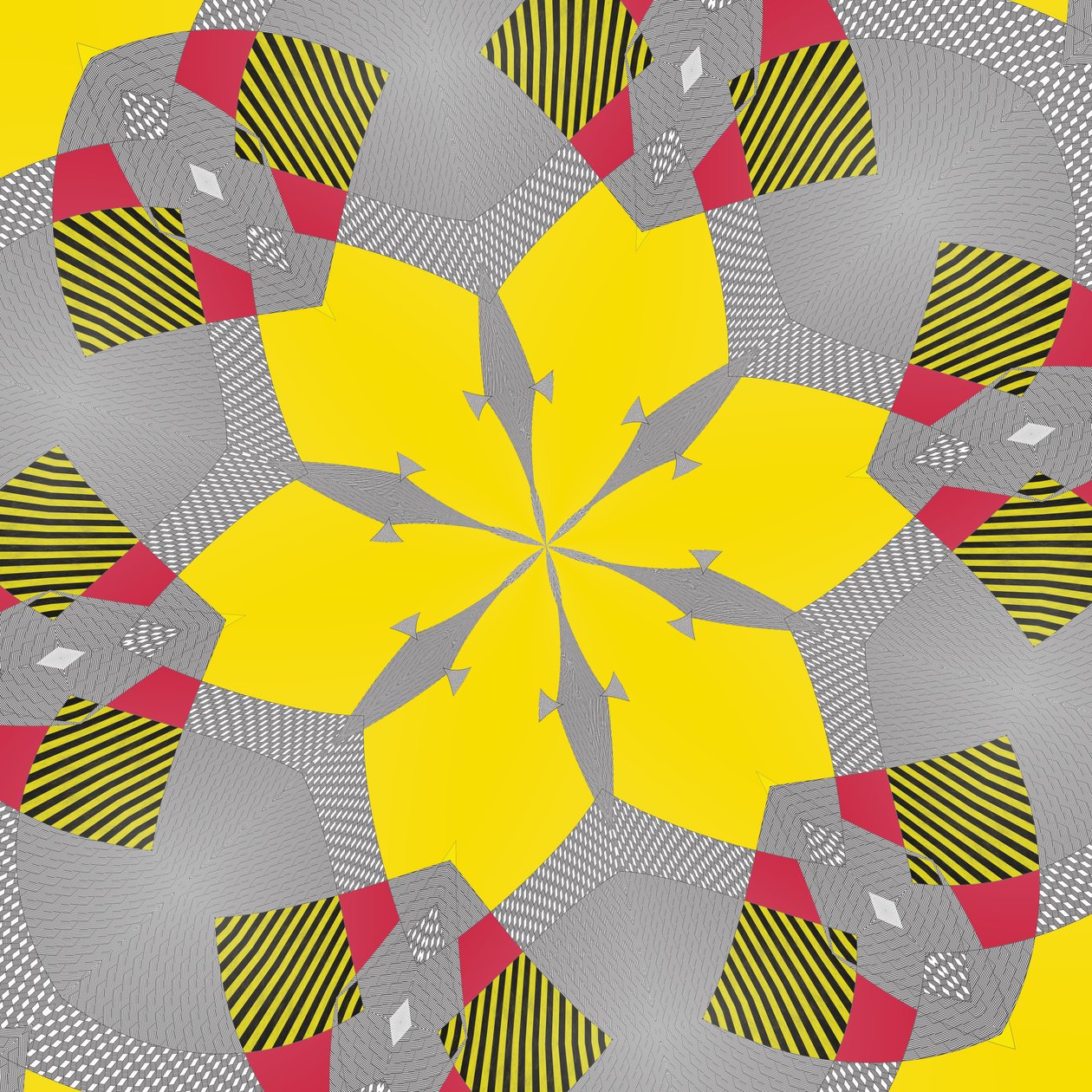 simetri #9,2019,(karışık ortam) by Alex Caminker