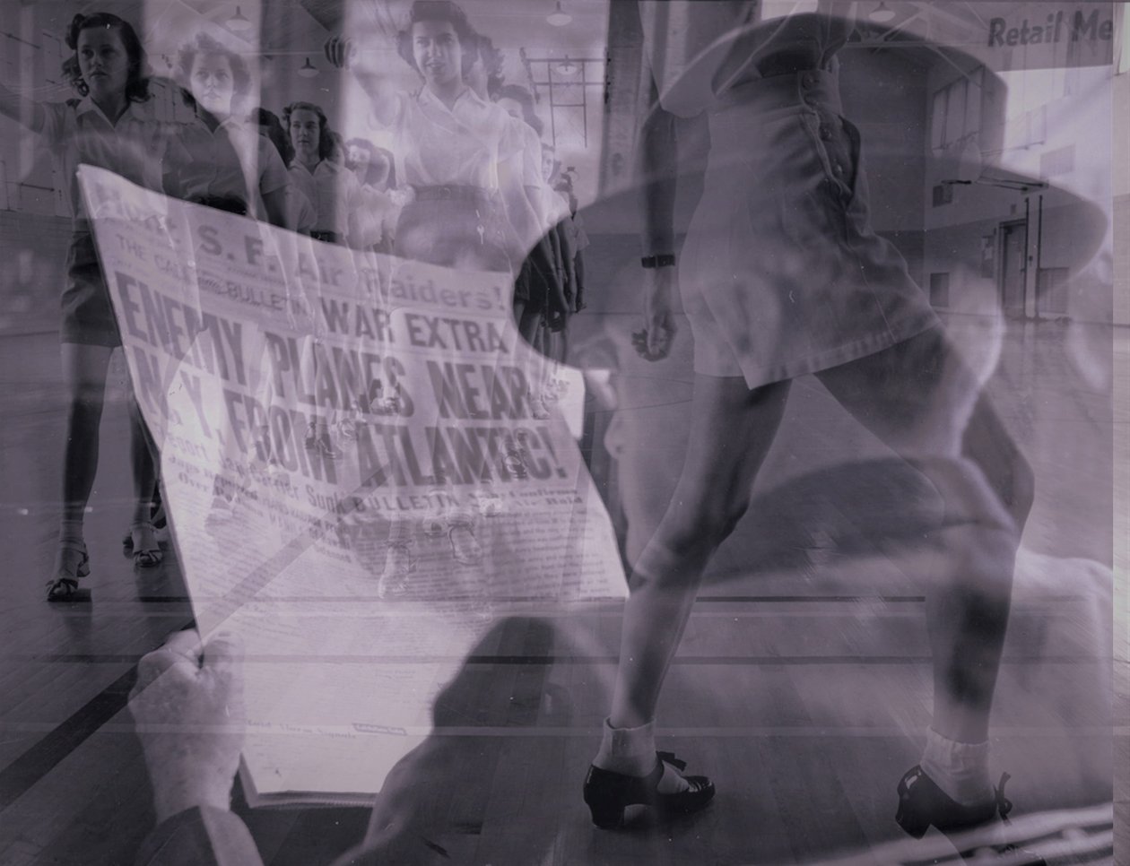 düşünceler,2019,(kolaj) by Alex Caminker