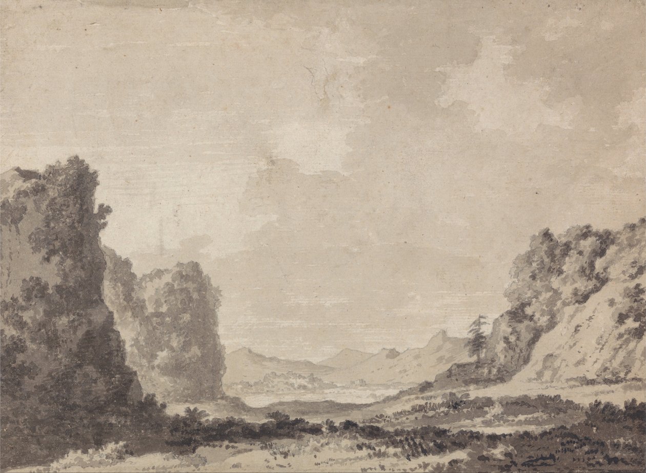 Bir vadi by Alexander Cozens