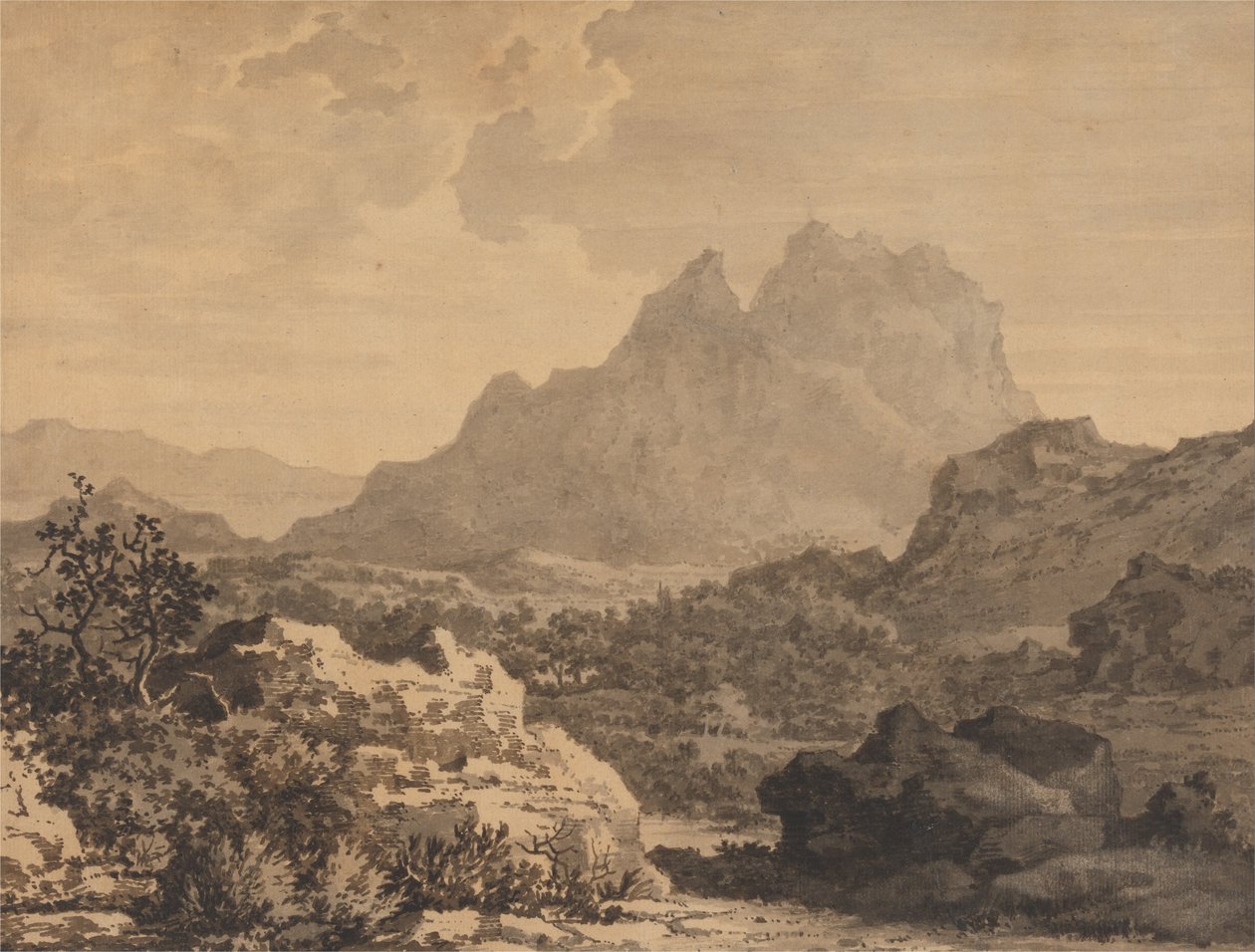 Dağlık Manzara by Alexander Cozens