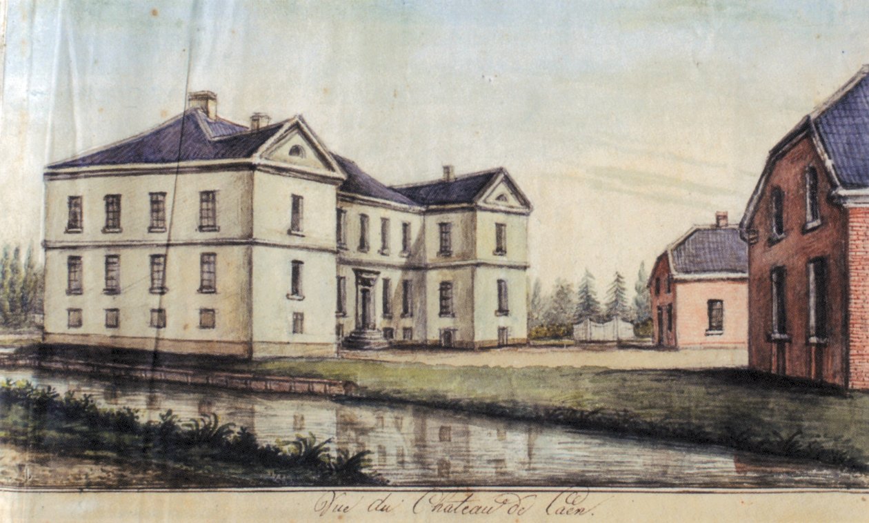 Haus Caen in Straelen, Ansicht von Westen by Alexander Frans van Aefferden