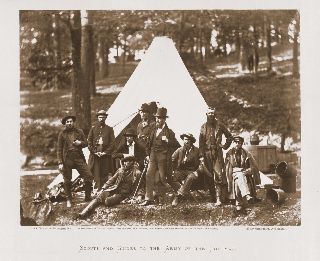 Potomac Ordusuna İzciler ve Kılavuzlar, 1862 by Alexander Gardner
