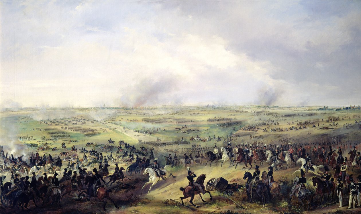 The Battle of Leipzig, 16-19 October 1813  by Alexander Ivanovich Sauerweid