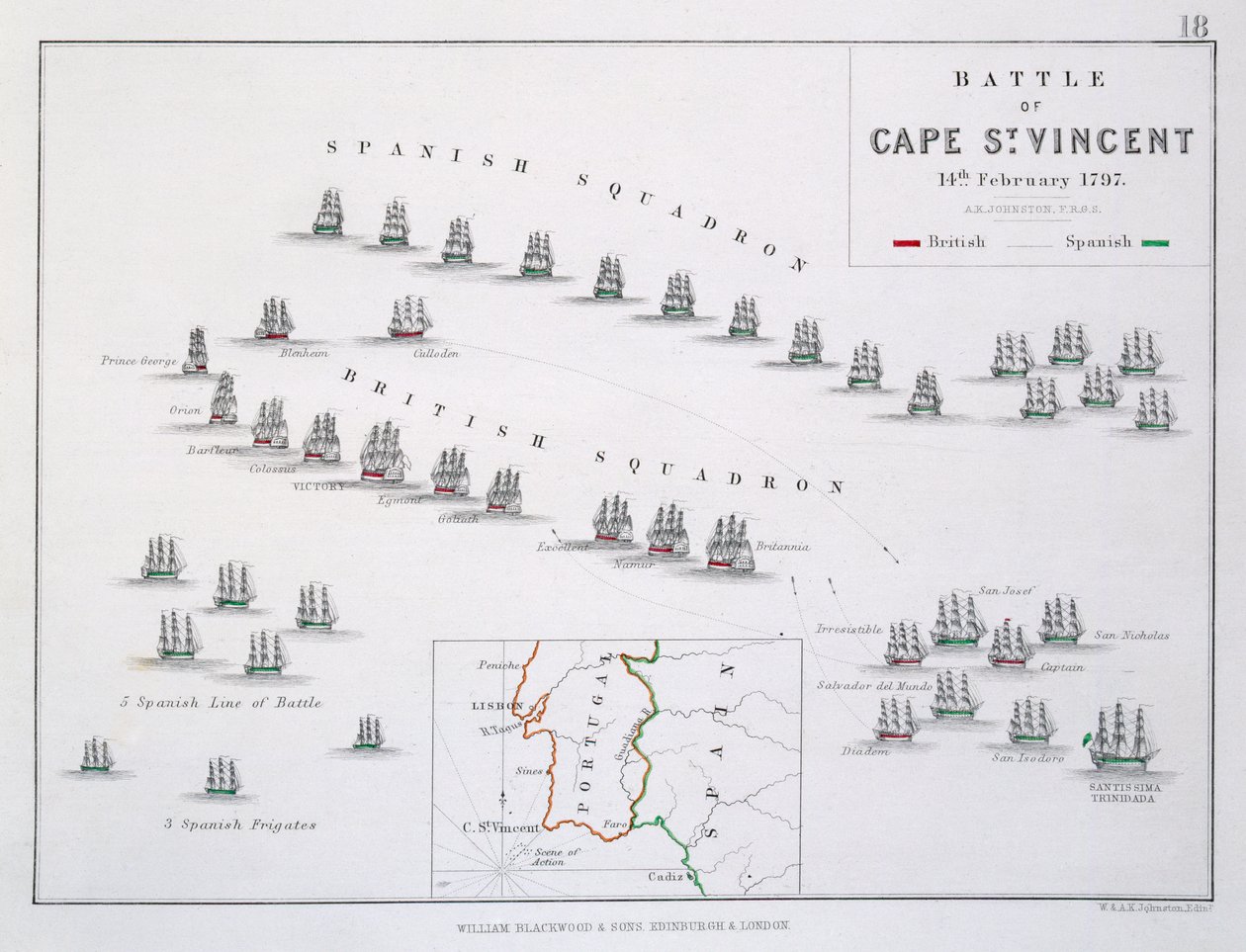 Cape St. Vincent Savaşı Planı, 14 Şubat 1797, 1830