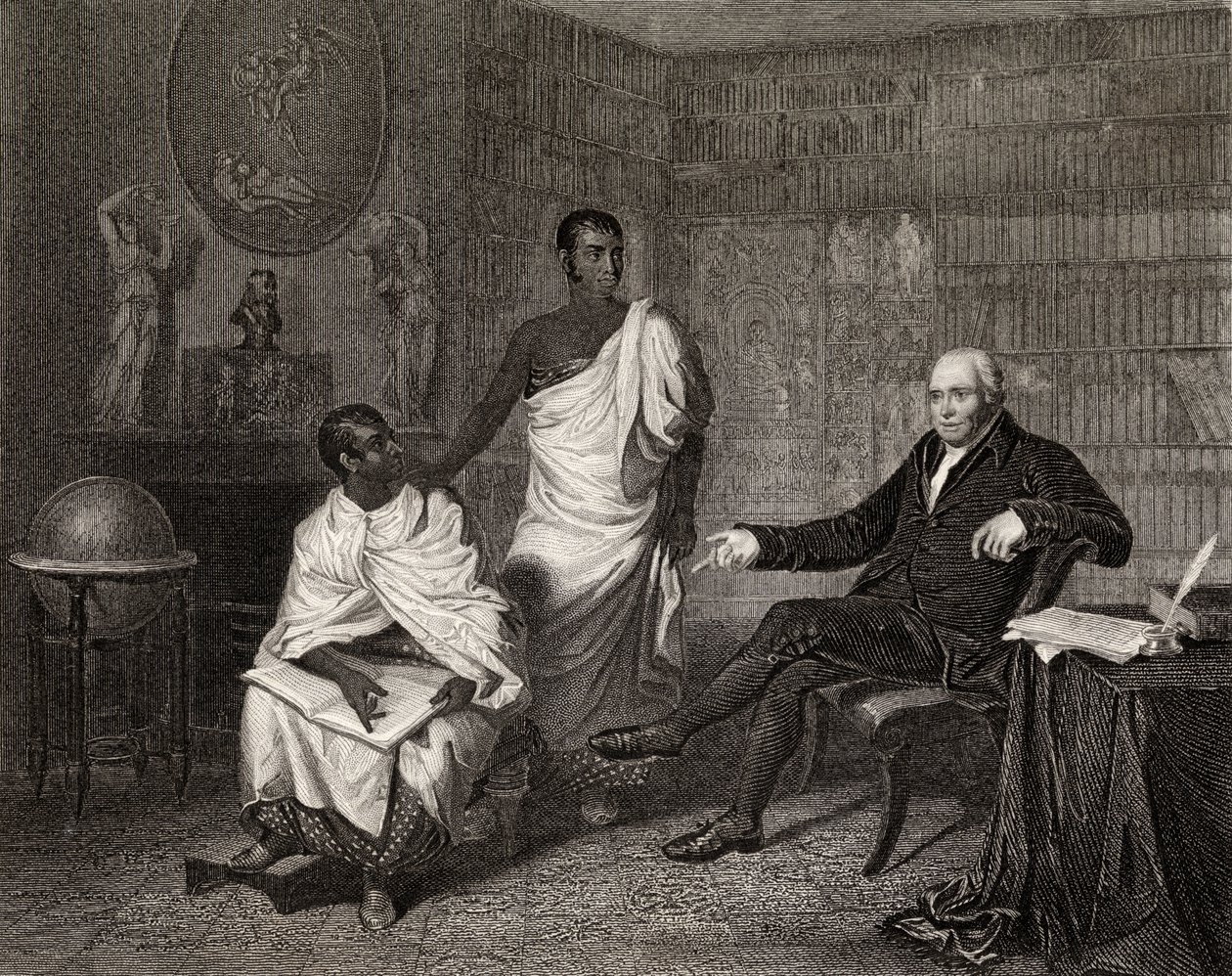 Robinson tarafından kazınmış Dr Adam Clarke ve Buda Rahipleri by Alexander Mosses