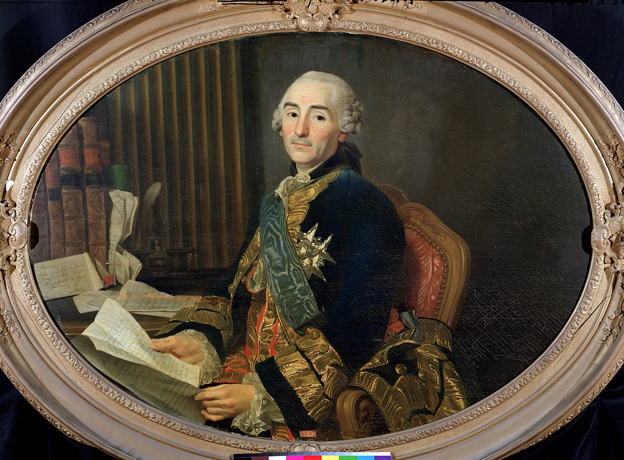 Cesar-Gabriel de Choiseul-Chevigny (1712-85) Praslin Dükü, 1763 by Alexander Roslin