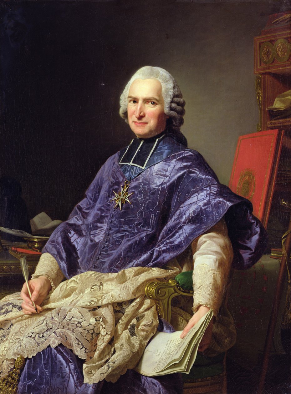 Joseph-Marie Terray (1715-78) Abbe de Molesmes, 1774 by Alexander Roslin