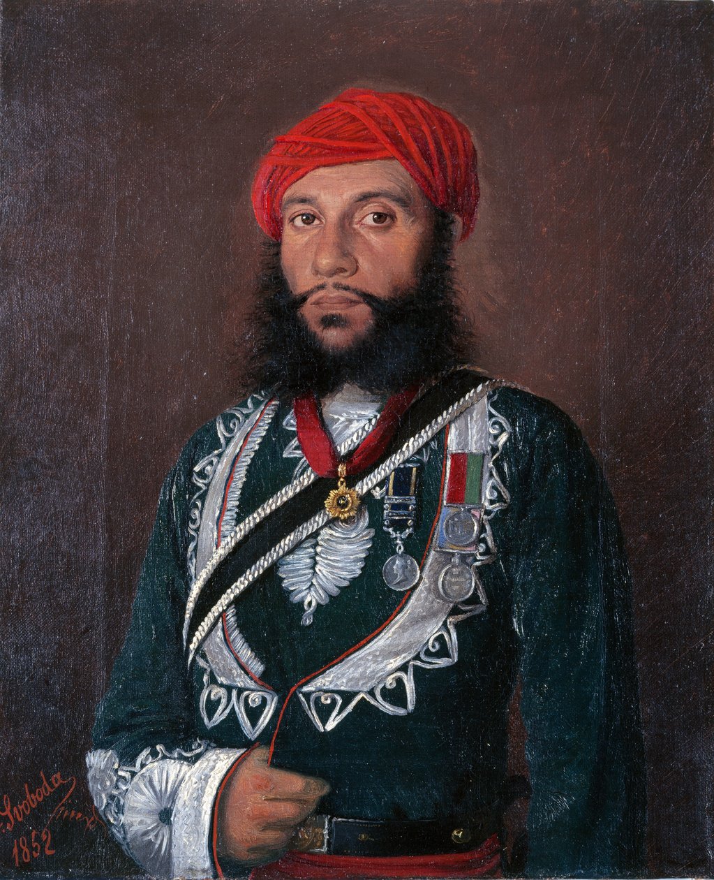 2. Alay Düzensiz Süvari Bir Hint Subayı, 1852 by Alexander Sandor Svoboda