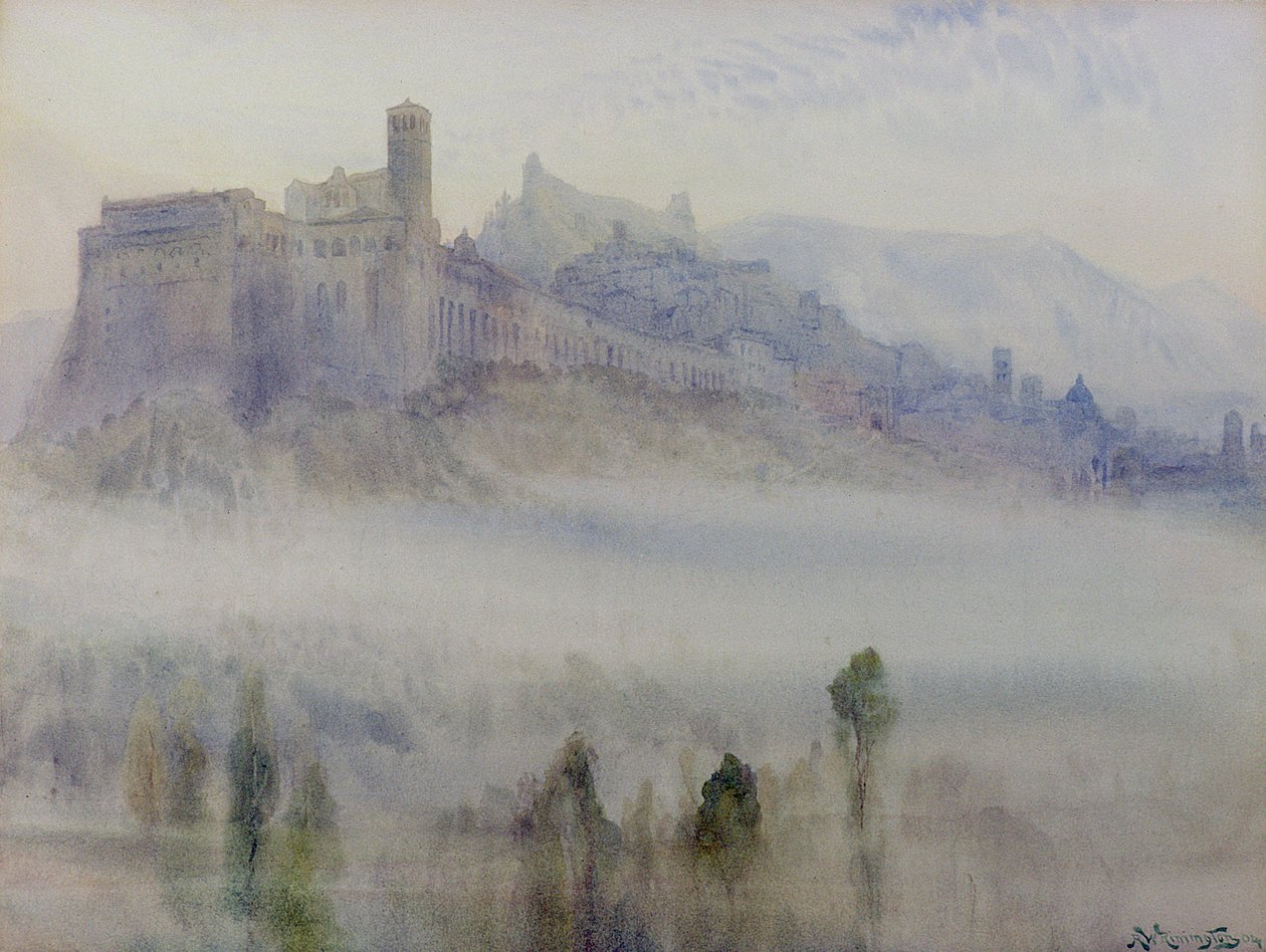 Assisi, Sabah Erken by Alexander Wallace Rimington