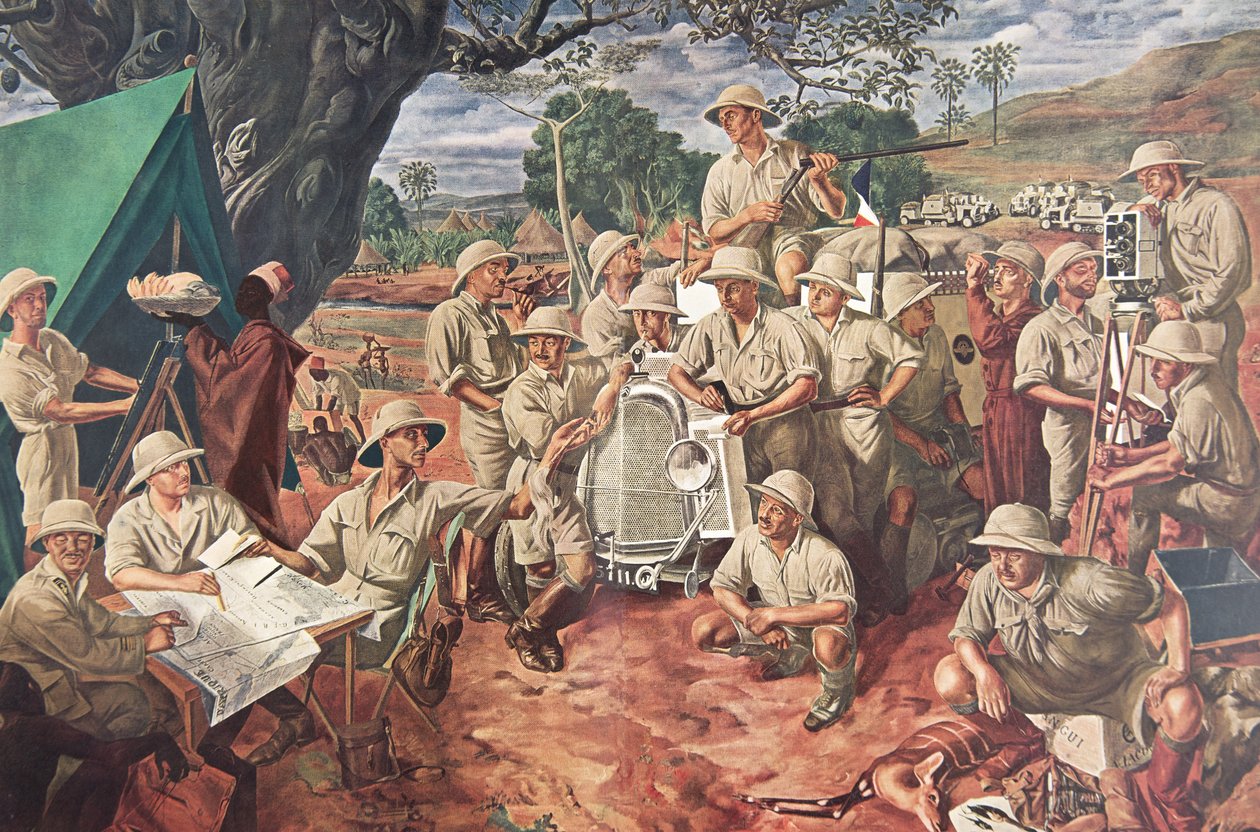 Citroen Center Afrique seferi sırasında gerçekleştirilen Afrika Çizimleri ve Tablolarından Sefer, ikinci Haardt Audouin-Dubreuil görevi, pub. Paris, 1927 by Alexander Yakovlev
