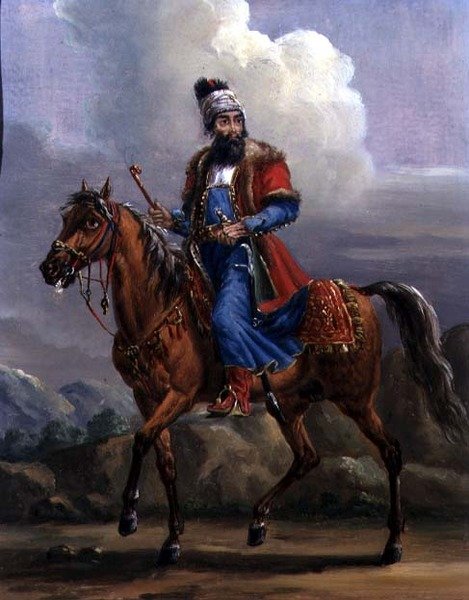 Doğulu Bir Savaşçı (metal üzerine yağ) by Alexander Orlowski