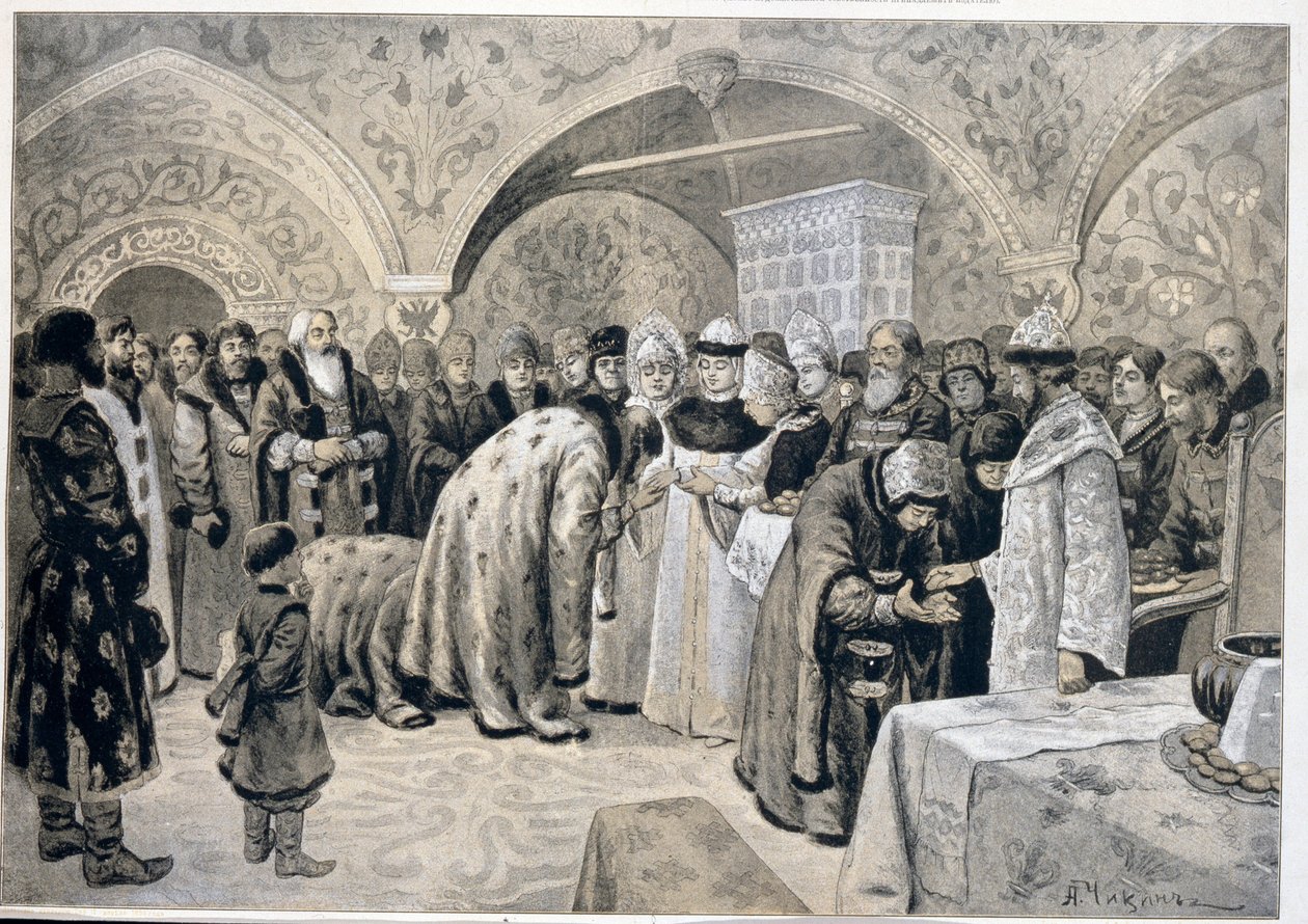 Paskalya matinelerinden sonra çarlık resepsiyonu. Alexander Andreyevich Chikin
