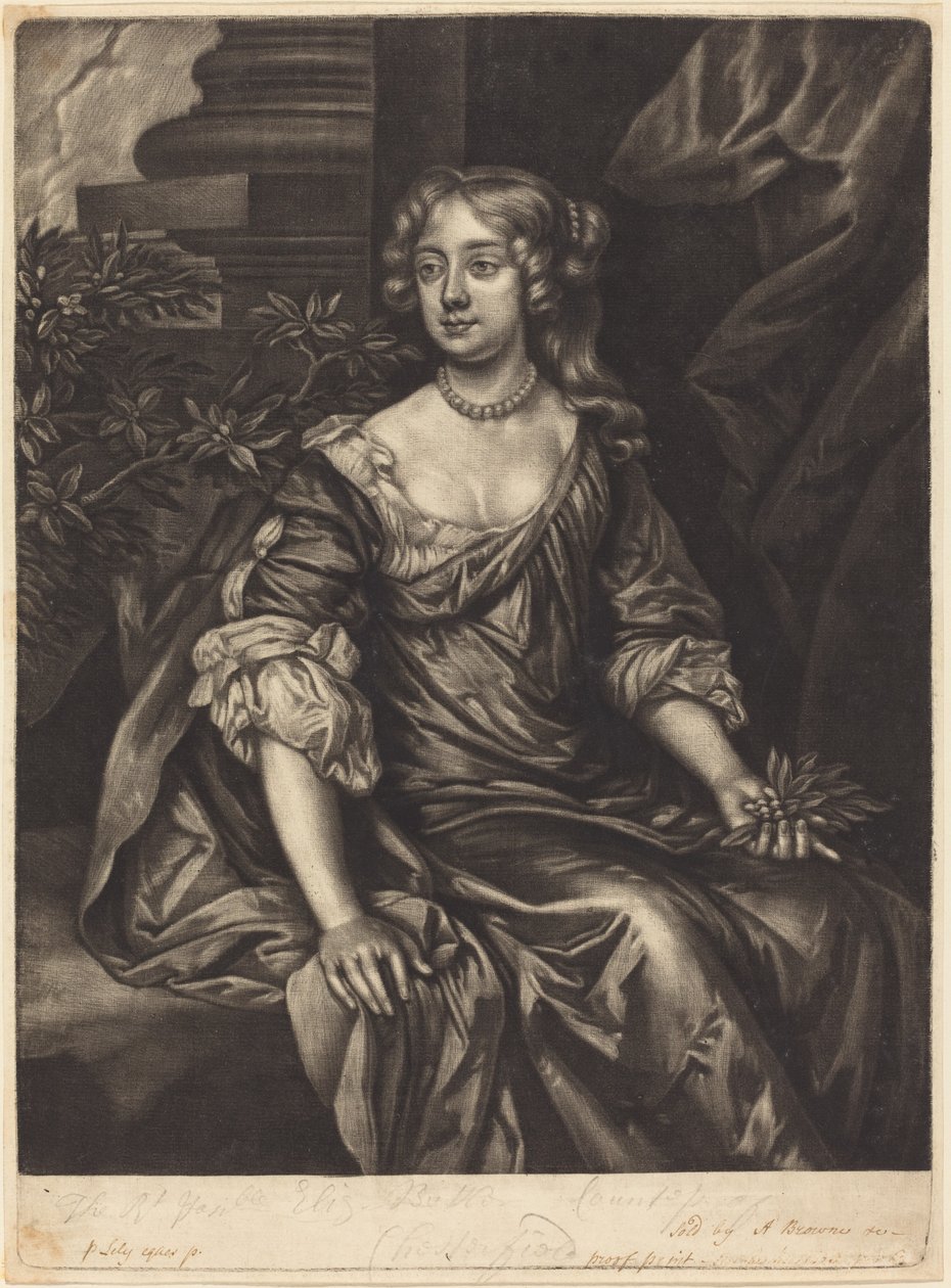 Çok Saygıdeğer Leydi Elizabeth Butler, Chesterfield Kontesi by Alexander Browne after Sir Peter Lely